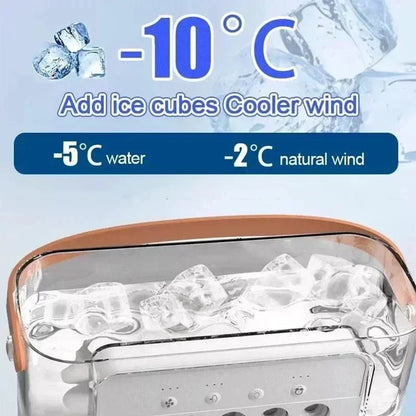 Stay Cool and Comfortable with the 3-in-1 Portable Air Cooler Fan: Humidifier, LED Night Light, and Personal Air Conditioner for Home and Office