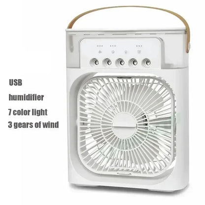 Stay Cool and Comfortable with the 3-in-1 Portable Air Cooler Fan: Humidifier, LED Night Light, and Personal Air Conditioner for Home and Office